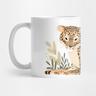 Adorable Panther Animal Loving Cuddle Embrace Children Kid Tenderness Mug